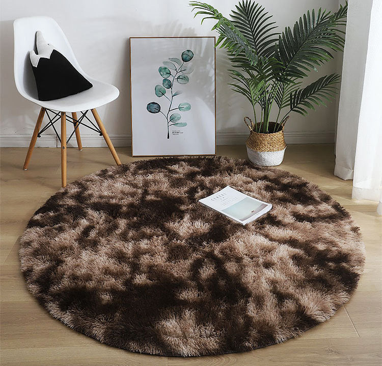 Infinity Round Shag Rug (Mocha)