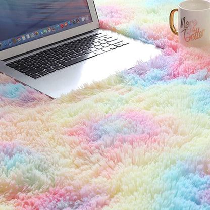 Infinity Round Shag Rug (Rainbow Dream)