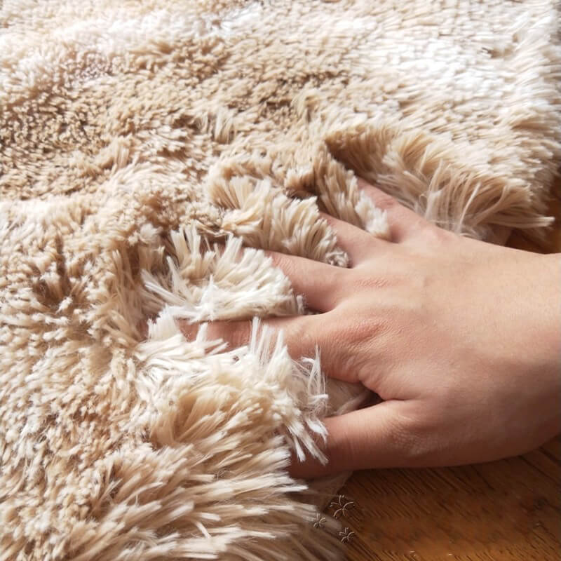 Infinity Round Shag Rug (Tan)