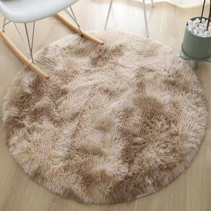 Infinity Round Shag Rug (Tan)