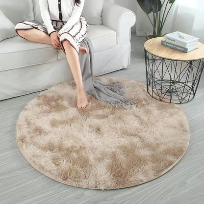 Infinity Round Shag Rug (Tan)