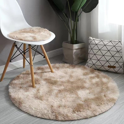 Infinity Round Shag Rug (Tan)