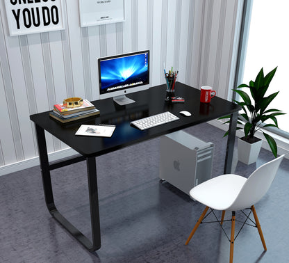 Hercules Wood & Steel Computer Desk (Black)