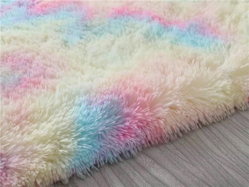 Large 2m Infinity Round Shag Rug (Rainbow Dream)