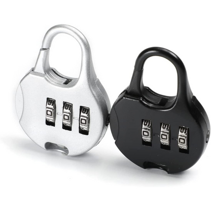 Advanced Round Combination Lock Bags Suitcase Lockers Luggage Padlock (Black)