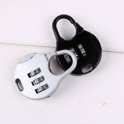 Advanced Round Combination Lock Bags Suitcase Lockers Luggage Padlock (Black)