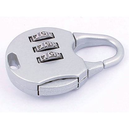 Advanced Round Combination Lock Bags Suitcase Lockers Luggage Padlock (Silver)