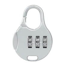 Advanced Round Combination Lock Bags Suitcase Lockers Luggage Padlock (Silver)