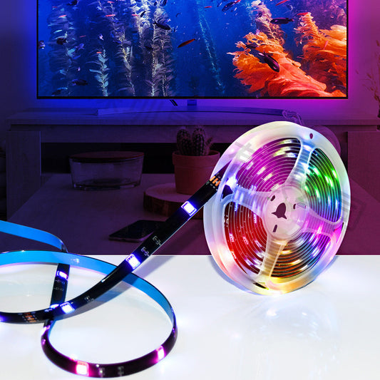 5M RGB LED Light Strip Colour-changing USB Lights with IR Remote