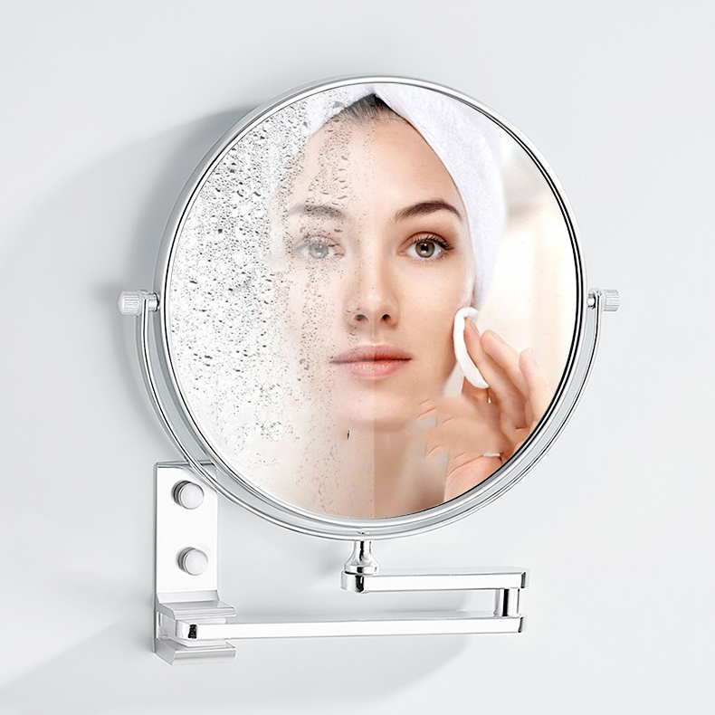 Deluxe Extendable Wall Mounted Magnifying Makeup Bathroom Vanity Cosmetic Mirror