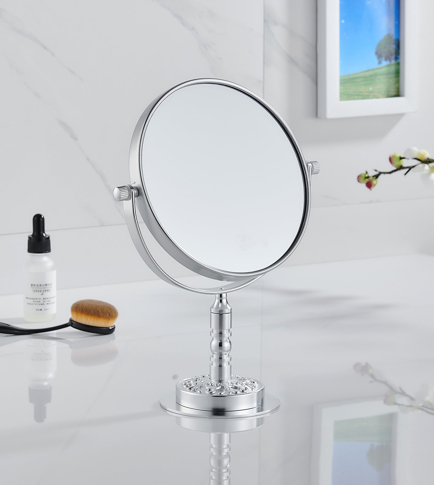 Deluxe Double Sided Magnifying Makeup Vanity Cosmetic Mirror