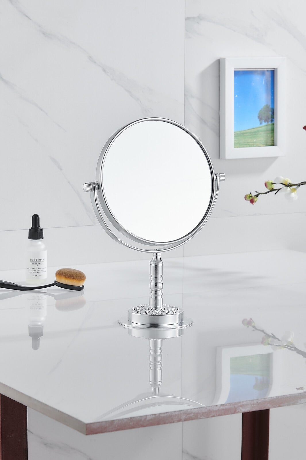 Deluxe Double Sided Magnifying Makeup Vanity Cosmetic Mirror