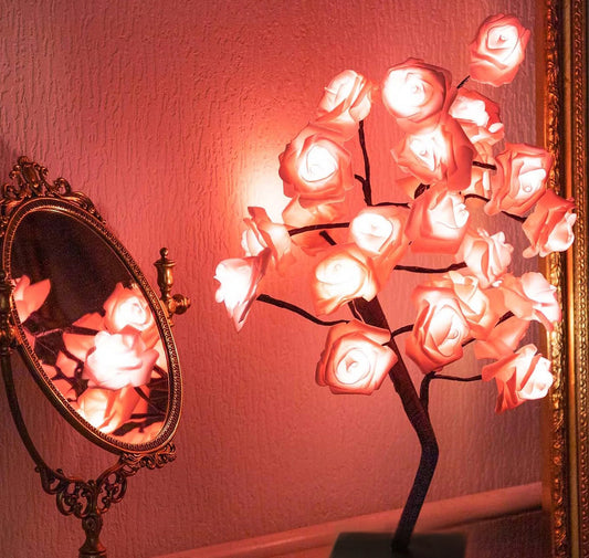 Rose Flower Tree Decorative Lamp LED USB Night Light