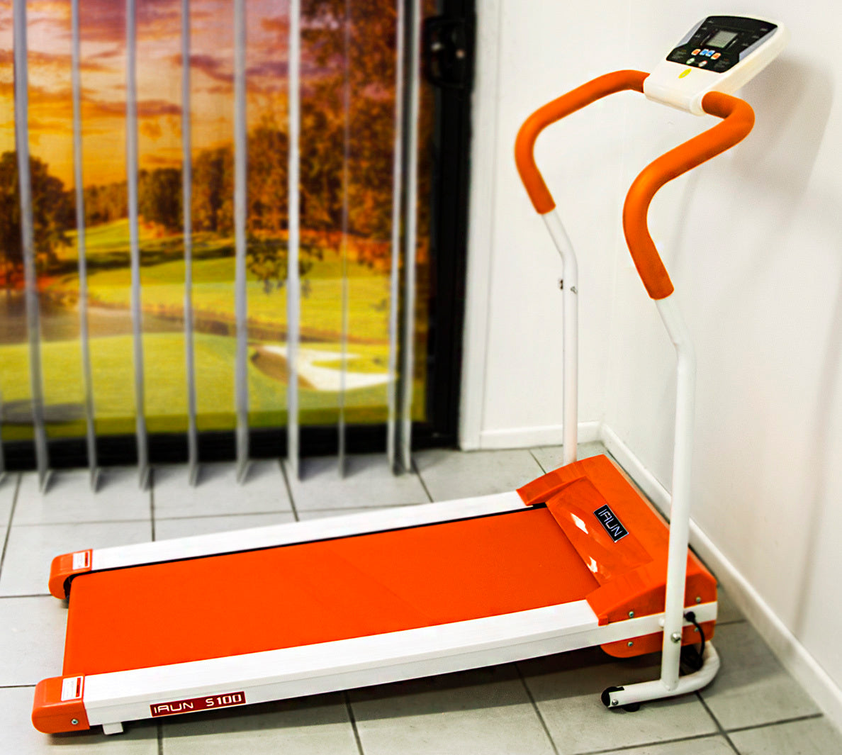 IRUN Fitness Trainer Electric Treadmill (Orange)