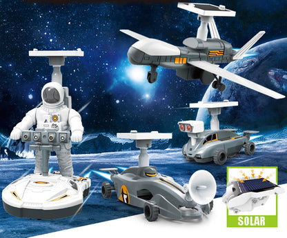 4 In 1 Solar Large Space Adventure DIY Educational Toy Kit