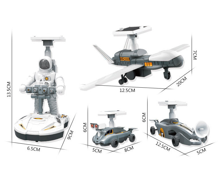 4 In 1 Solar Large Space Adventure DIY Educational Toy Kit