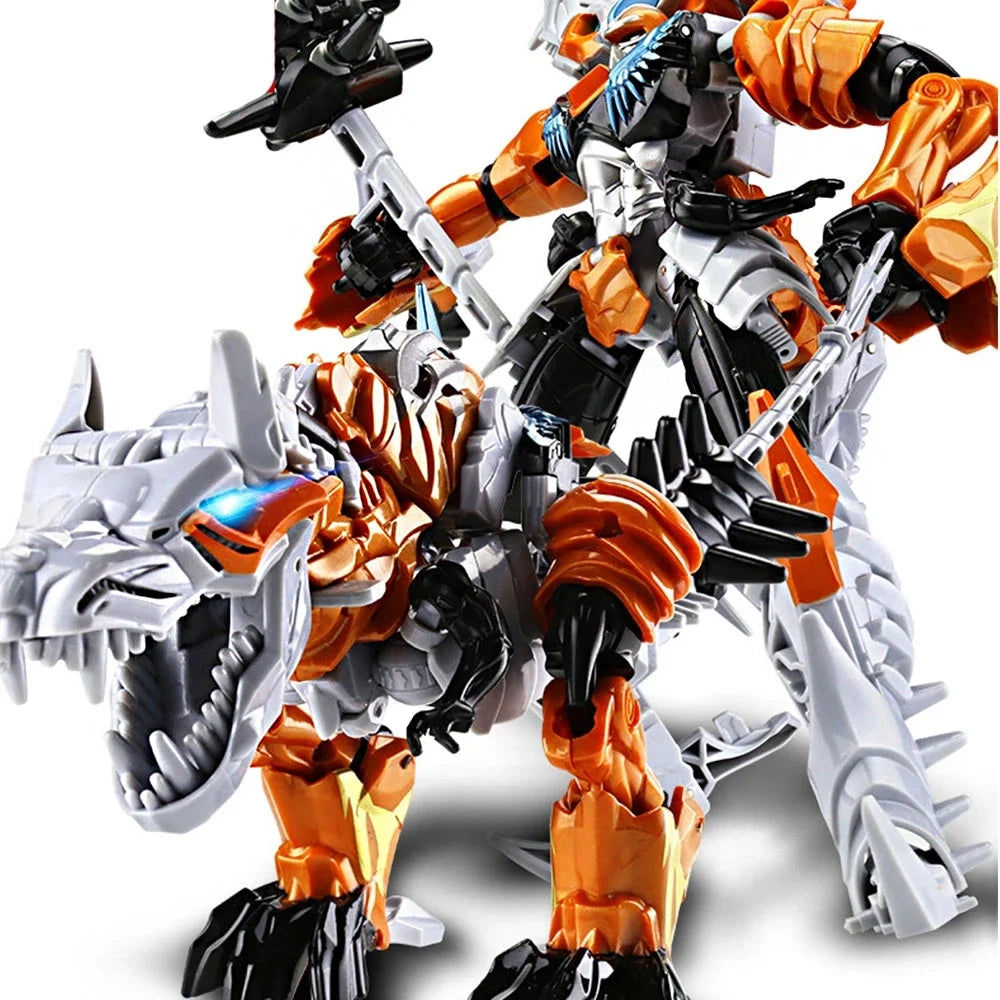 2 in 1 Robot Dinosaur Transformer Action Figure Toy