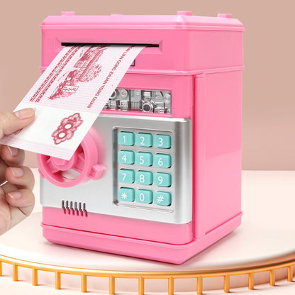 Automatic Safe Electronic Piggy Bank ATM Money Box (Pink)