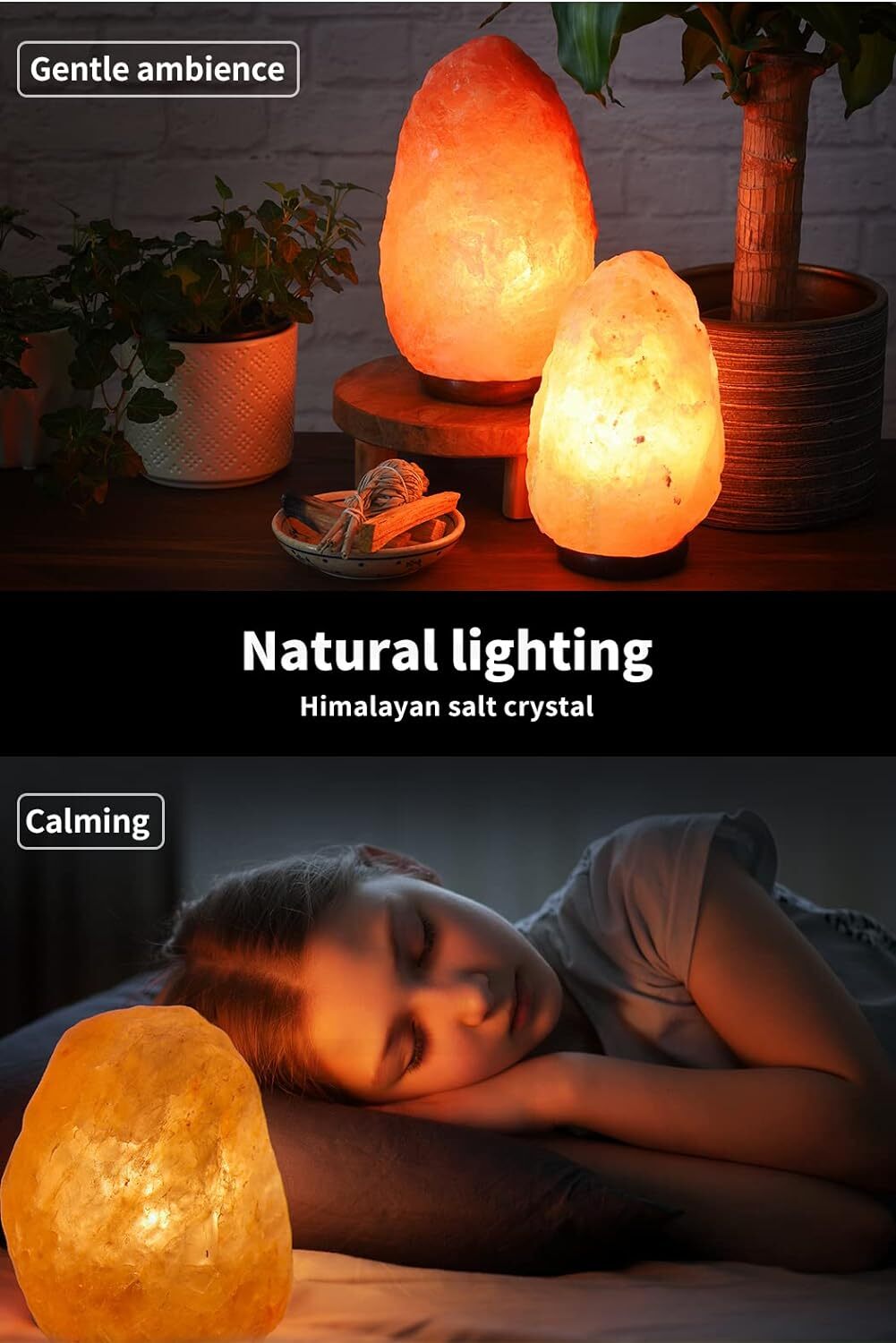 Himalayan Salt Lamp Natural Crystal Rock Night Light (2-3kg)