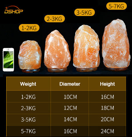 Himalayan Salt Lamp Natural Crystal Rock Night Light (3-5kg)