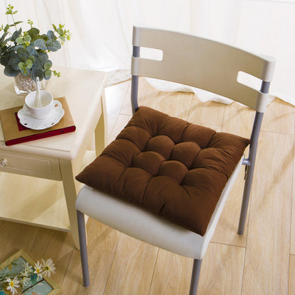 Dining /Office Chair Pad Cotton Seat Cushion (Chocolate)