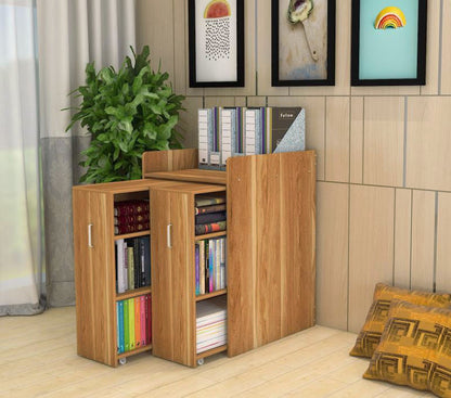 Infinity Vertical Cabinet Shelving System 2-Drawer (Oak)