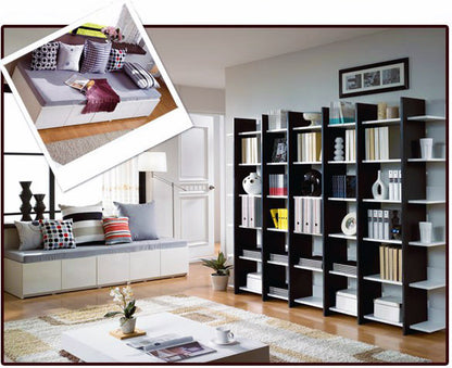 Horizon 6 Level Display Storage Utility Shelf Bookcase Shelving 180cm