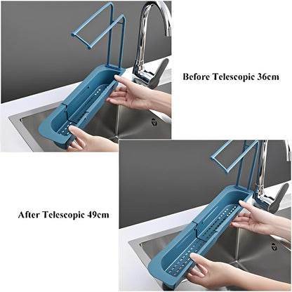 Kitchen Rack Sink Organizer Storage Basket Shelf Sponge Soap Towel Holder