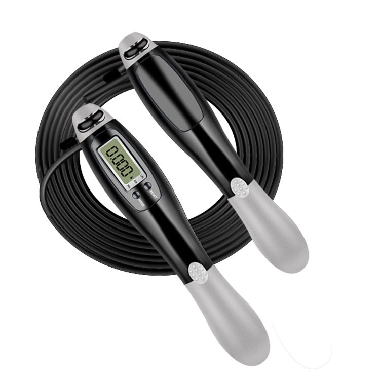 Smart Fitness Digital Jump Skipping Rope with LCD Counter (Black)