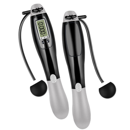 Smart Fitness Digital Jump Skipping Rope with LCD Counter (Black)