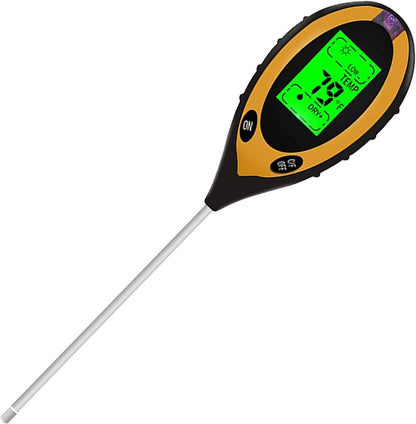 4 in 1 Soil PH Tester Moisture Sunlight Light Test Meter for Garden Plant Lawn