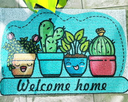 Super Absorbent Floor Bath Door Mat Non-Slip Rug Doormat - Welcome Home Plants