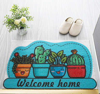 Super Absorbent Floor Bath Door Mat Non-Slip Rug Doormat - Welcome Home Plants