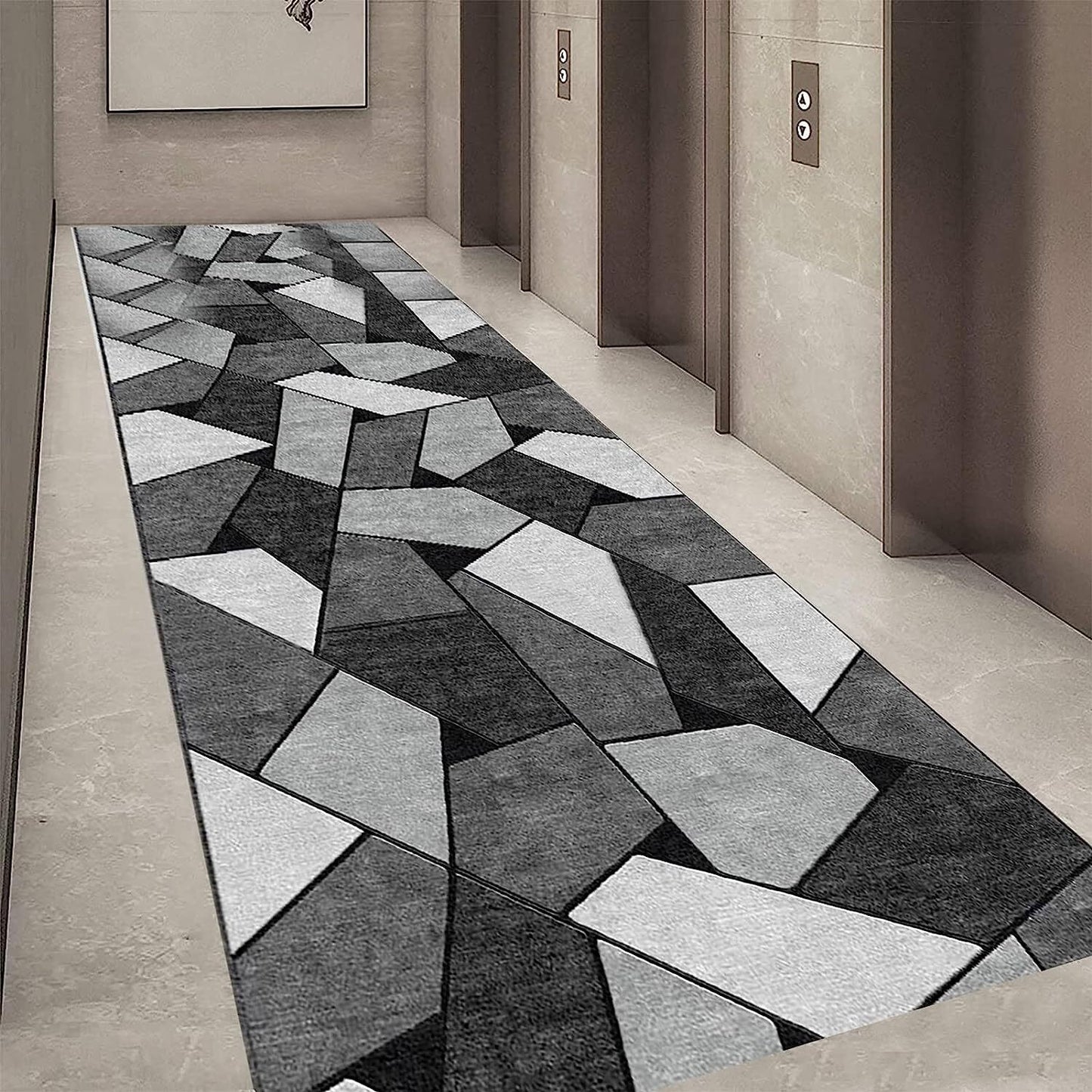 Rock Hallway Runner Area Rug Carpet Mat (60 x 200)