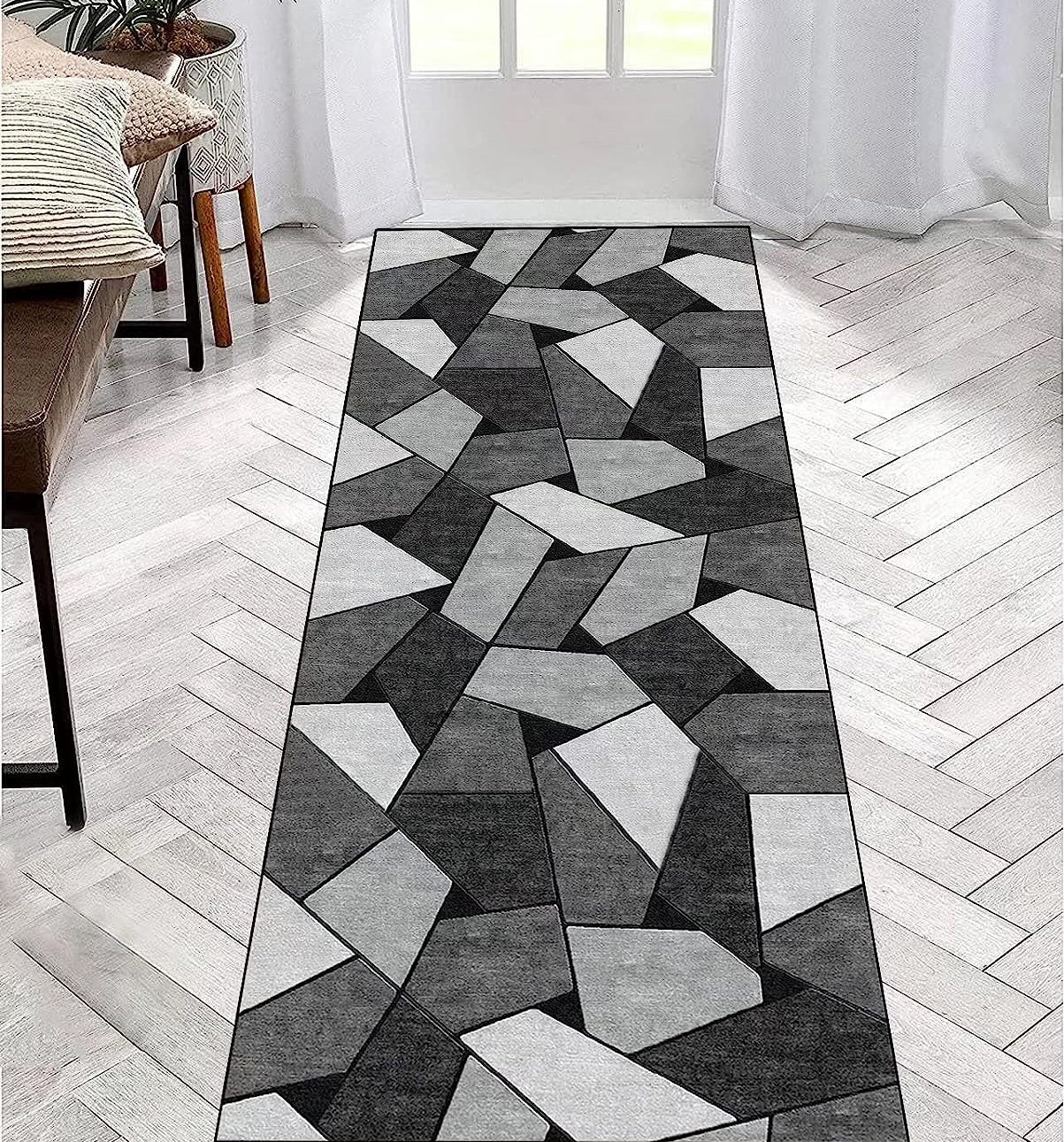 Rock Hallway Runner Area Rug Carpet Mat (80 x 300)