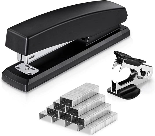 Office Desktop Stapler Set with Staples and Staple Remover