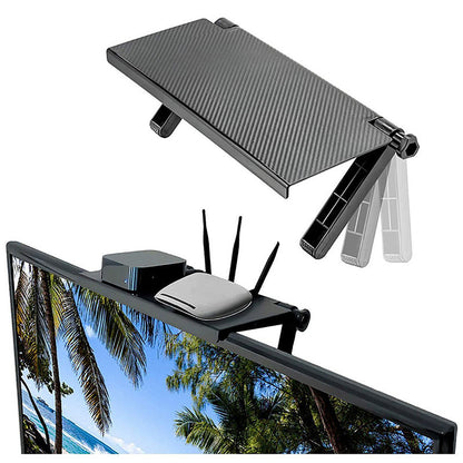 Screen Caddy TV Monitor Top Shelf Media Device Organiser