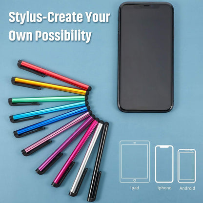 10-Piece Universal Capacitive Stylus Pen Set for Phones & Tablets