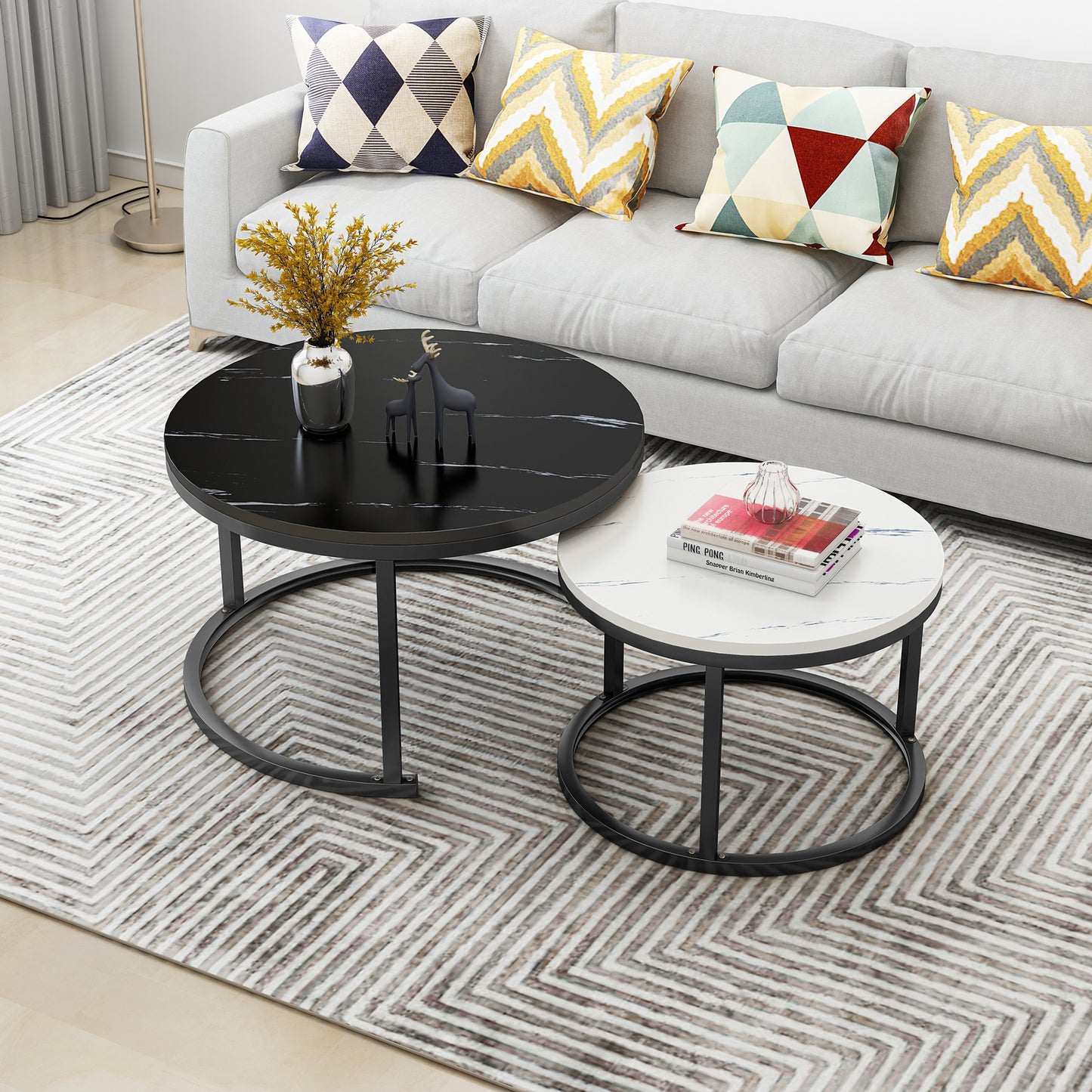 Synergy 2 In 1 Designer Nesting Coffee Tables