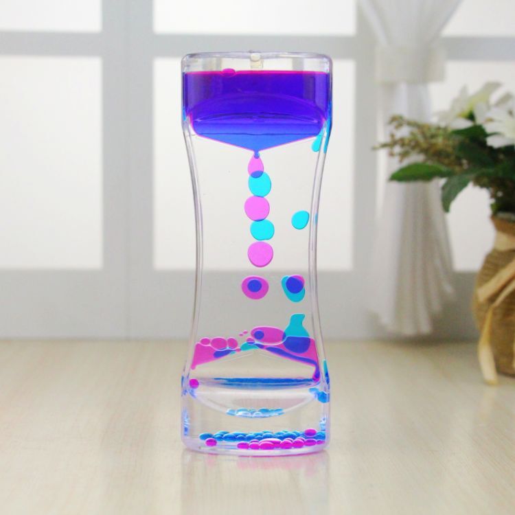 Liquid Motion Bubbler Lava Hourglass Desk Timer