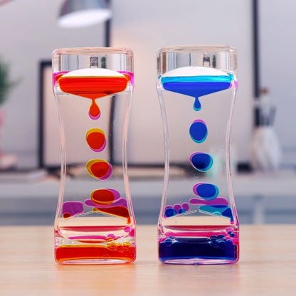 Liquid Motion Bubbler Lava Hourglass Desk Timer