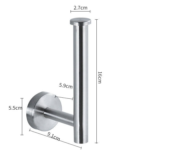 Stainless Steel Toilet Paper Holder Wall Mounted Tissue Roll Dispenser