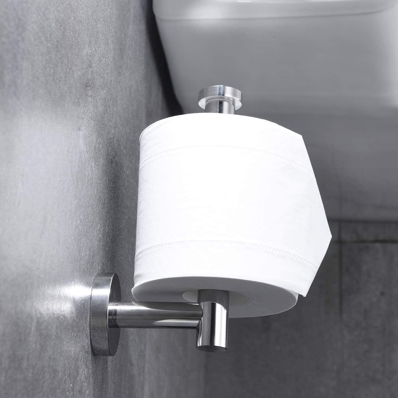 Stainless Steel Toilet Paper Holder Wall Mounted Tissue Roll Dispenser