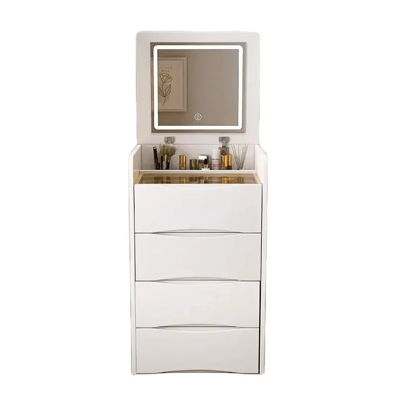 Luxury Multifunction LED Dressing Vanity Table with Mirror Drawers Stool