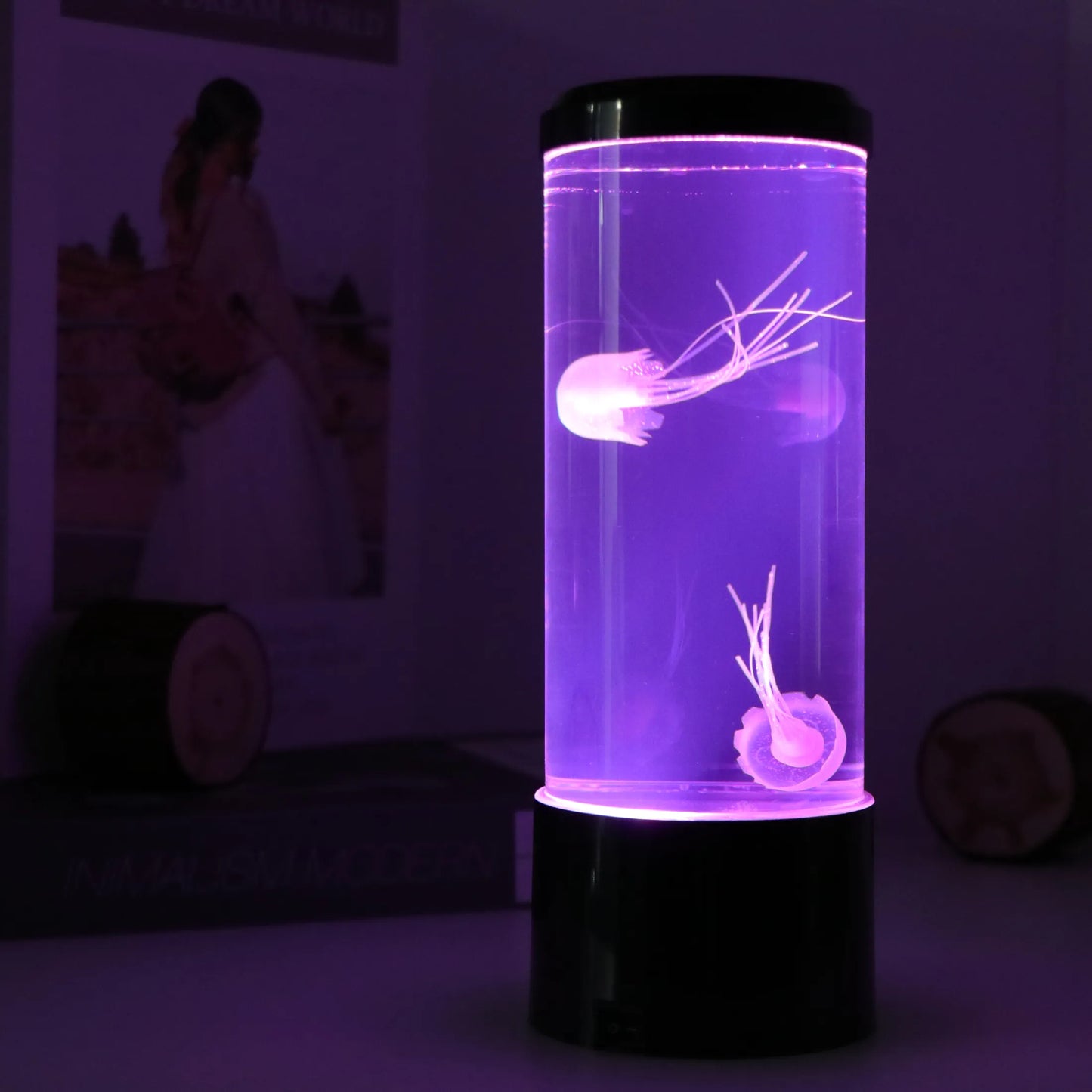 Jellyfish Tank Sea Water Lamp Jelly Fish Colour-Changing Night Light