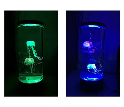 Jellyfish Tank Sea Water Lamp Jelly Fish Colour-Changing Night Light
