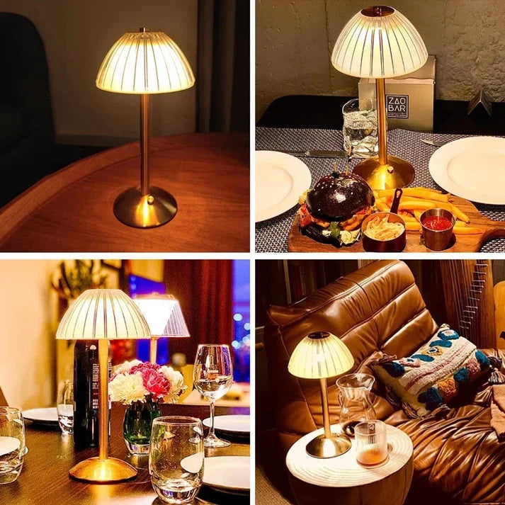 Luxe Crystal Touch Sensor Table Lamp Rechargeable LED Cordless Dimmable Light