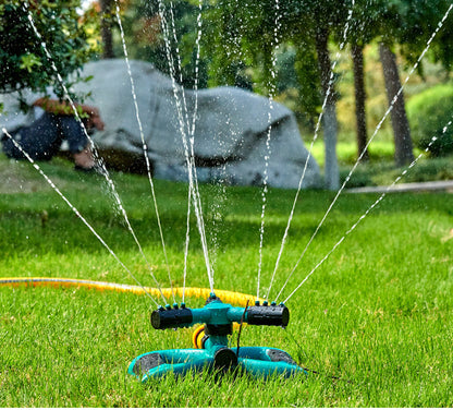 360-Degree Auto Rotating Sprinkler Garden Hose Sprayer 30-Feet Watering Tool