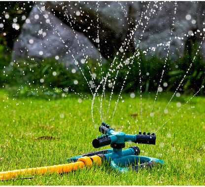 360-Degree Auto Rotating Sprinkler Garden Hose Sprayer 30-Feet Watering Tool