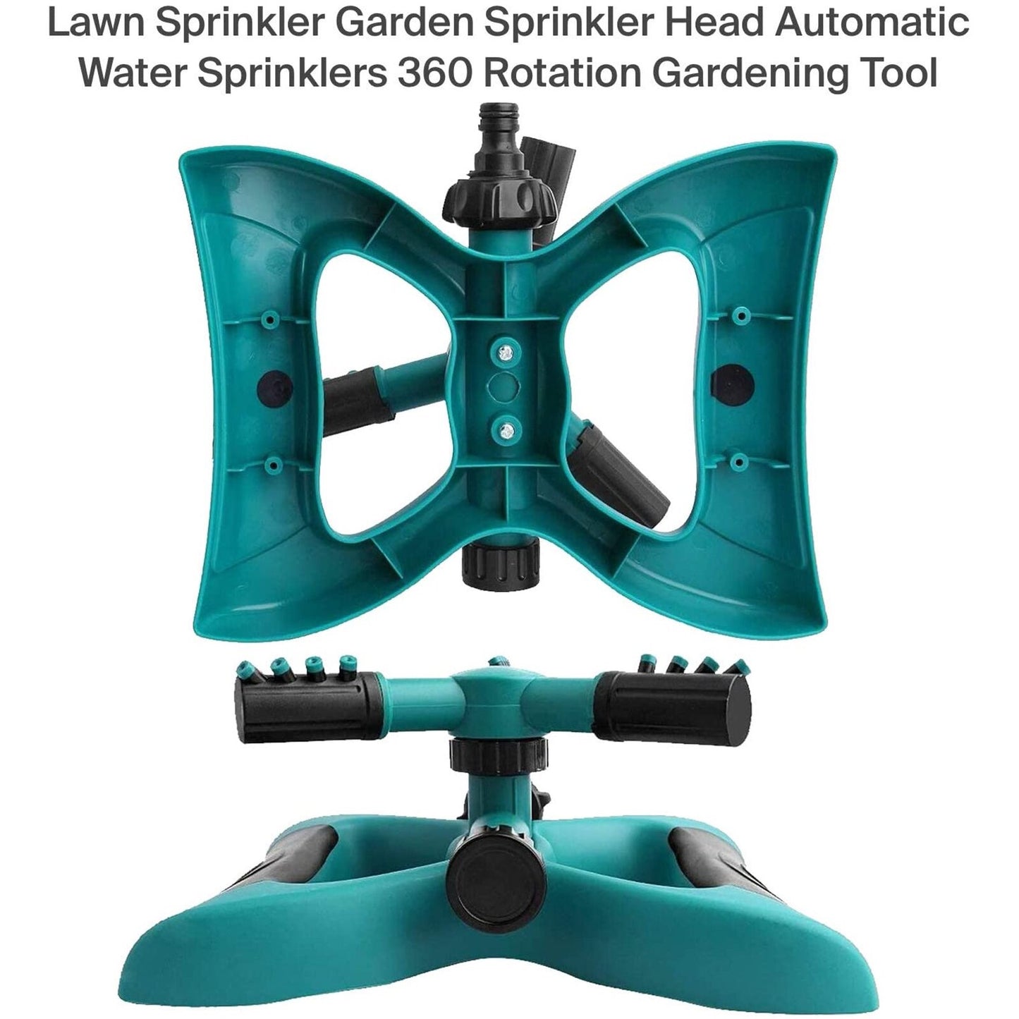 360-Degree Auto Rotating Sprinkler Garden Hose Sprayer 30-Feet Watering Tool